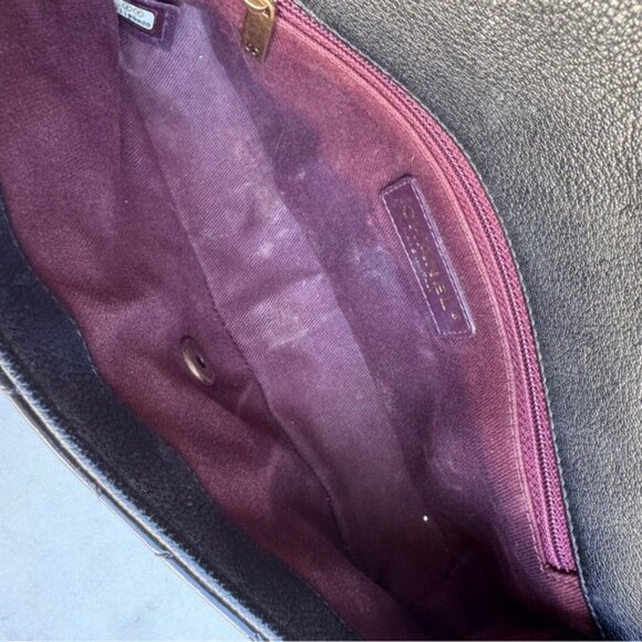 Chanel Classic CC Eyelet Quilted Patent Leather Medium Single Flap Crossbody - Picture 14 of 16